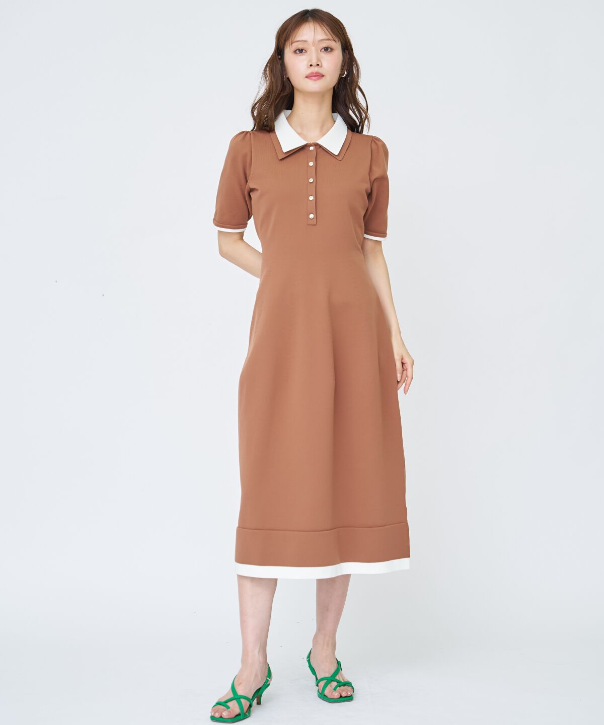 アンドクチュール「ポロニットワンピース」|ワンピース|