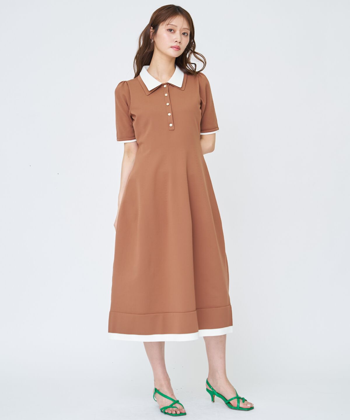 アンドクチュール「ポロニットワンピース」|ワンピース|