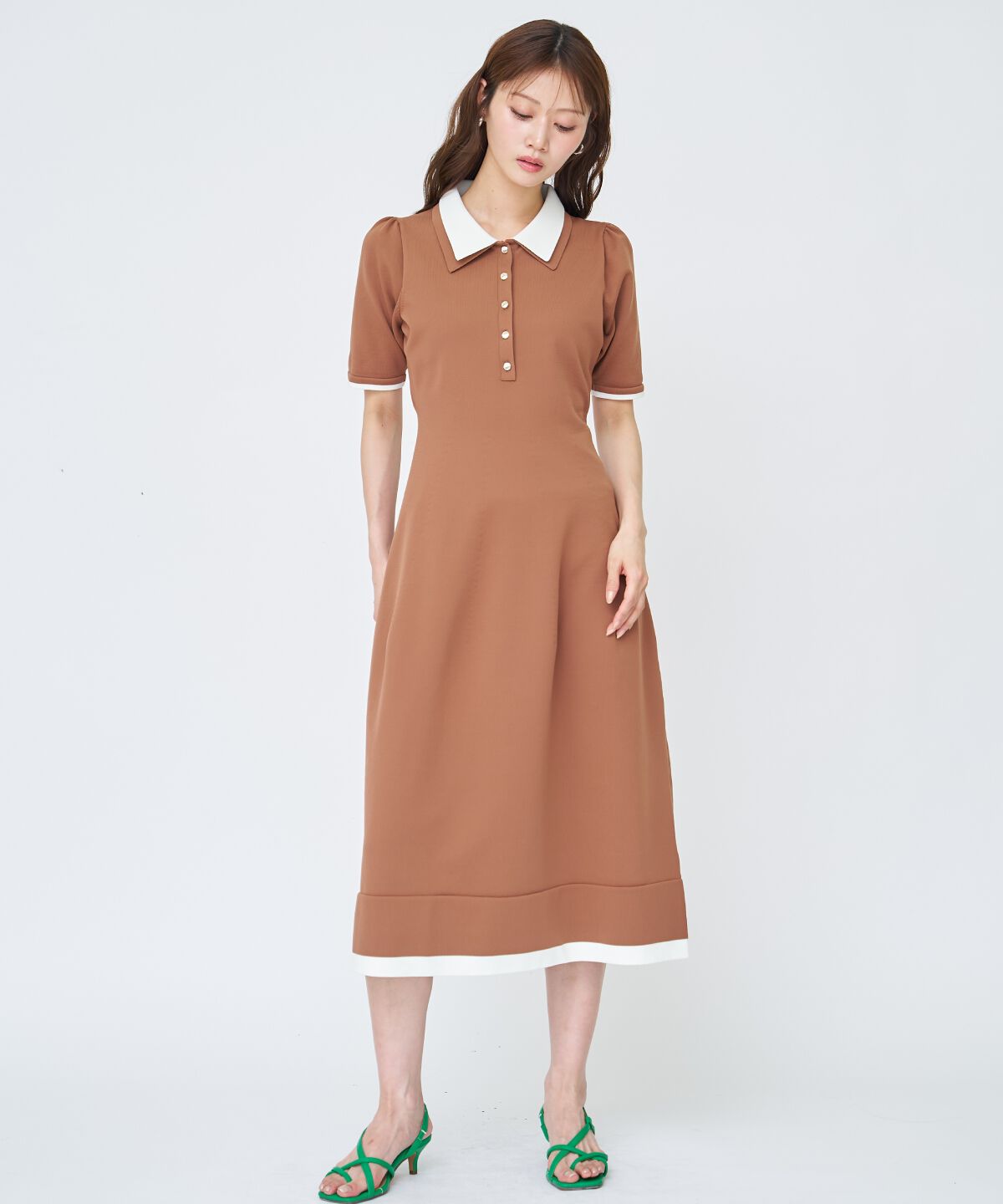 アンドクチュール「ポロニットワンピース」|ワンピース|