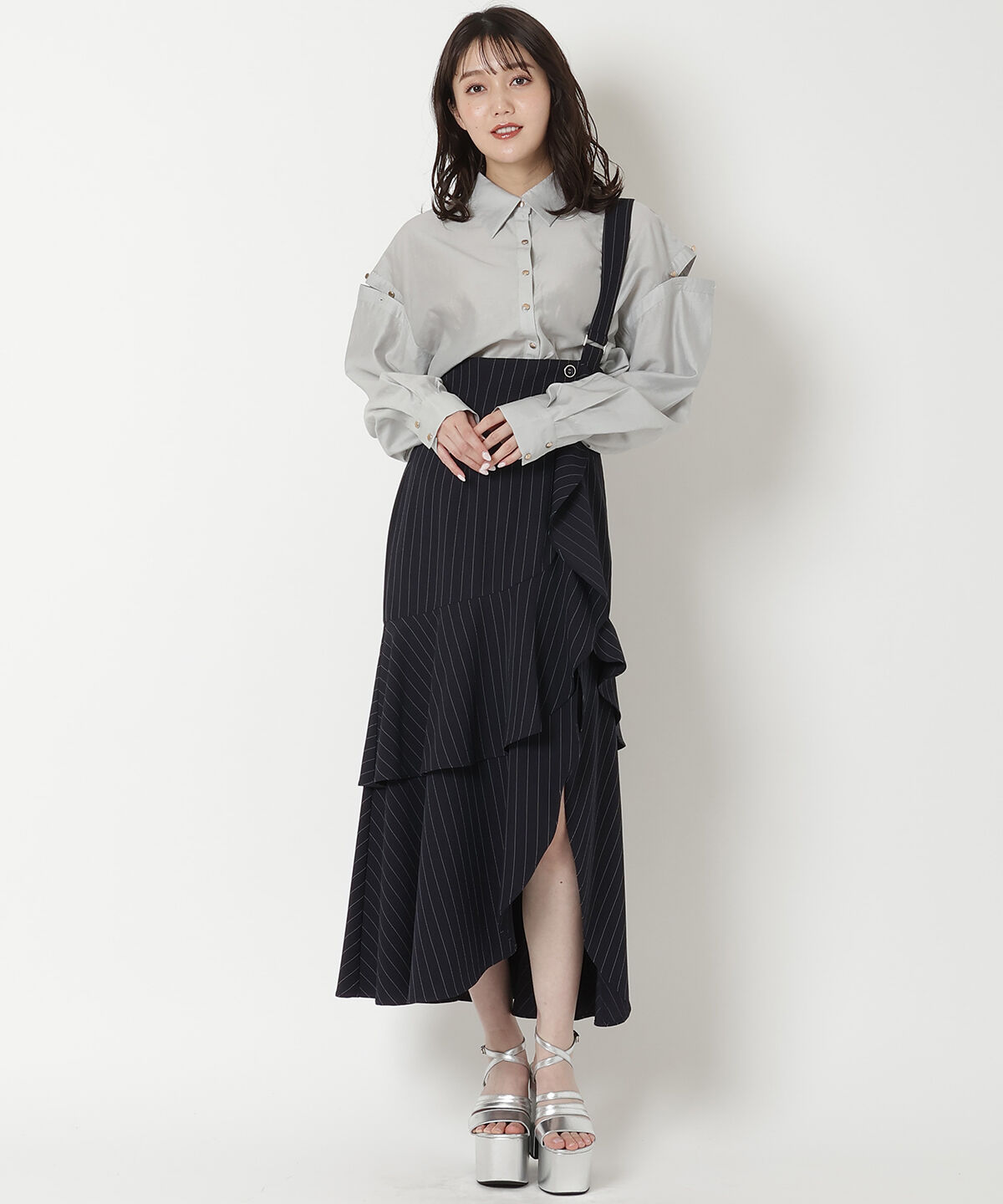 REDYAZEL「オープンショルダーシャツ」|シャツ・ブラウス|