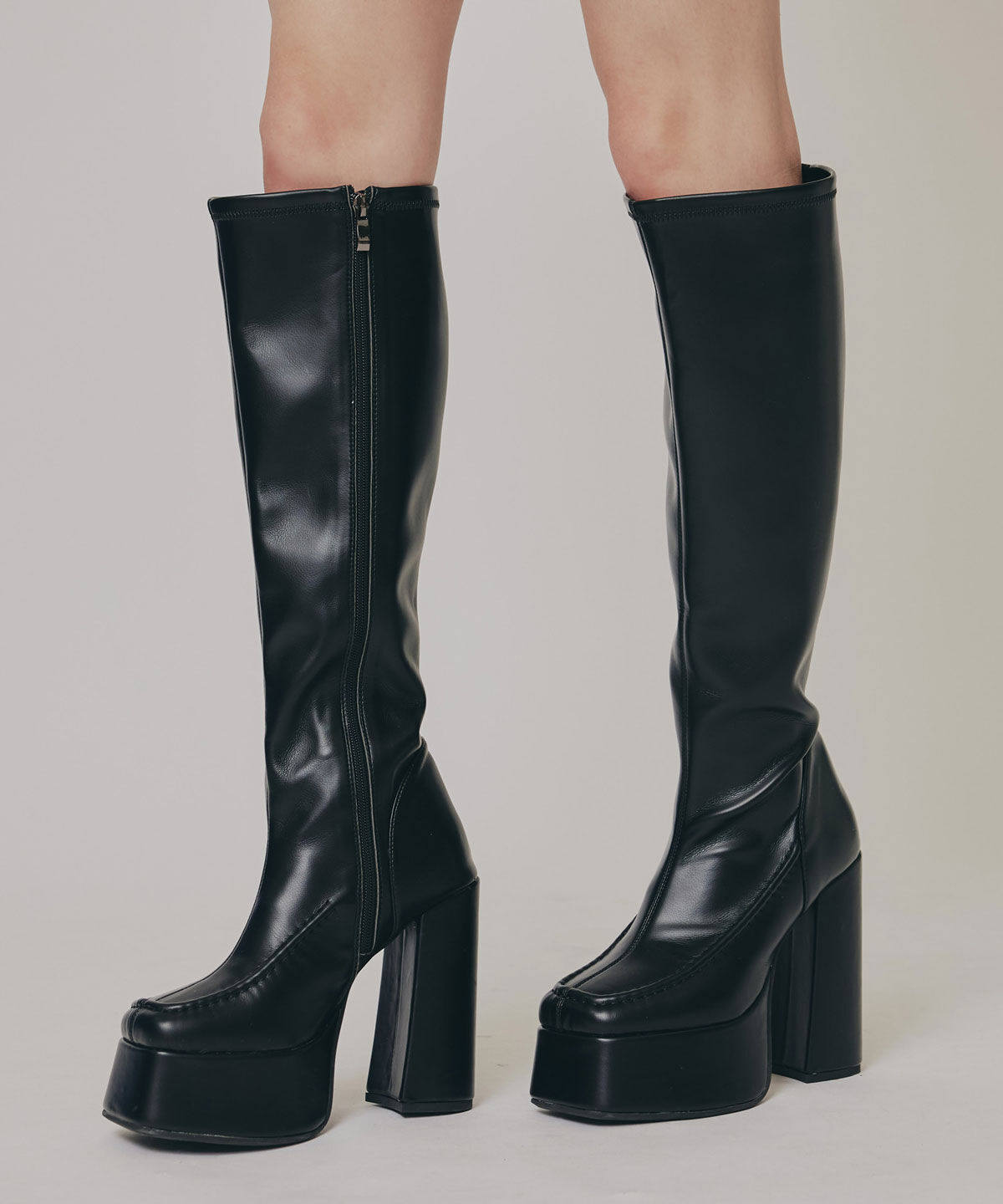 REDYAZEL「スクエアタイツロングブーツ」|ショートブーツ|
