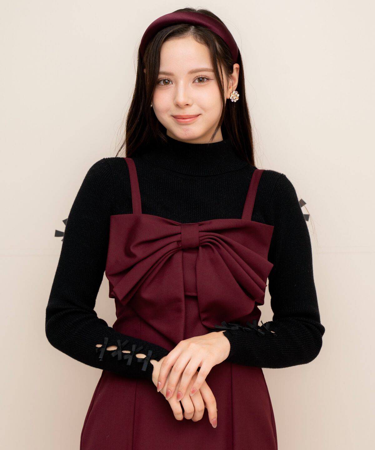 WILLSELECTION「ドレープリボンIラインワンピース」|ワンピース|