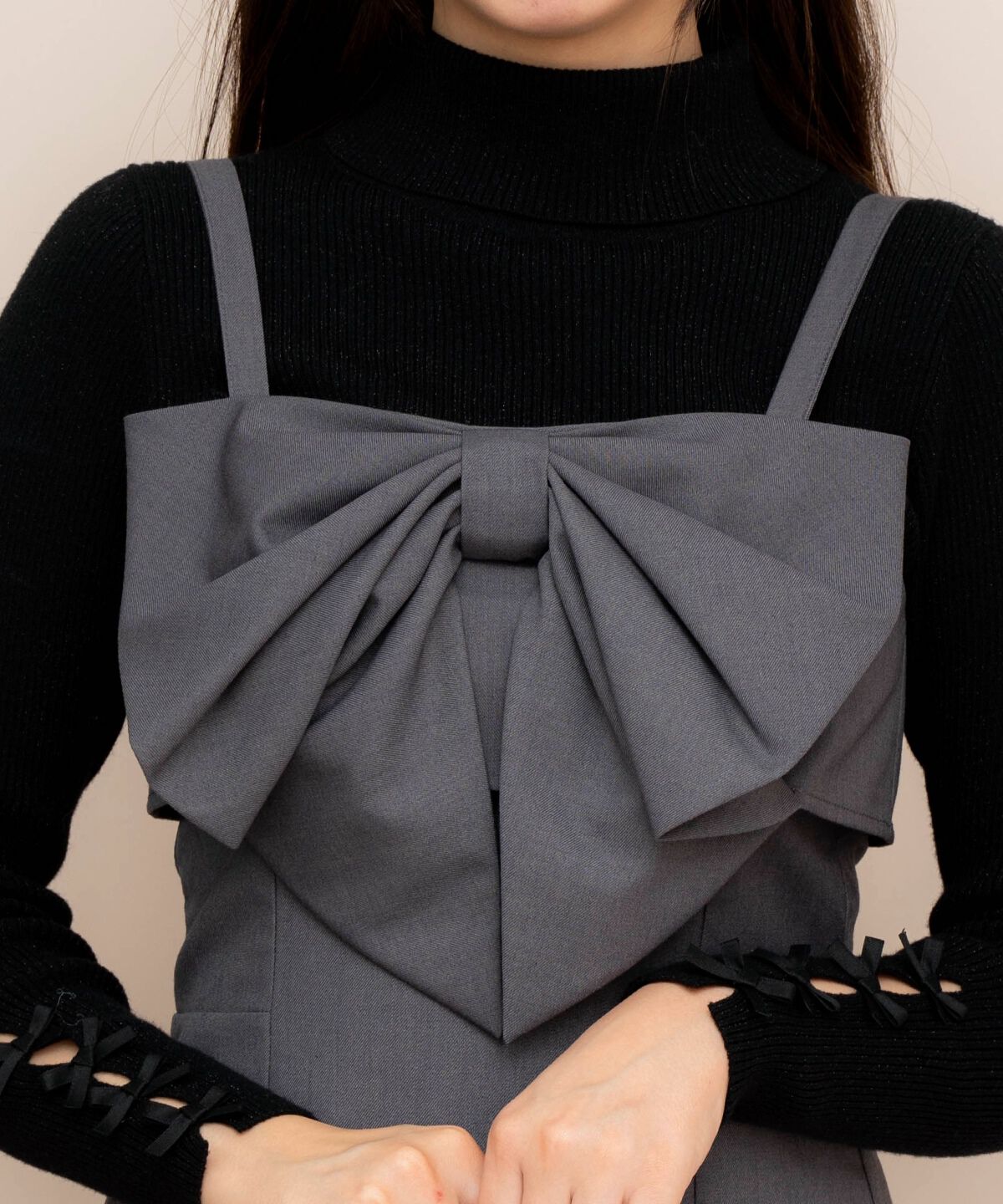 WILLSELECTION「ドレープリボンIラインワンピース」|ワンピース|