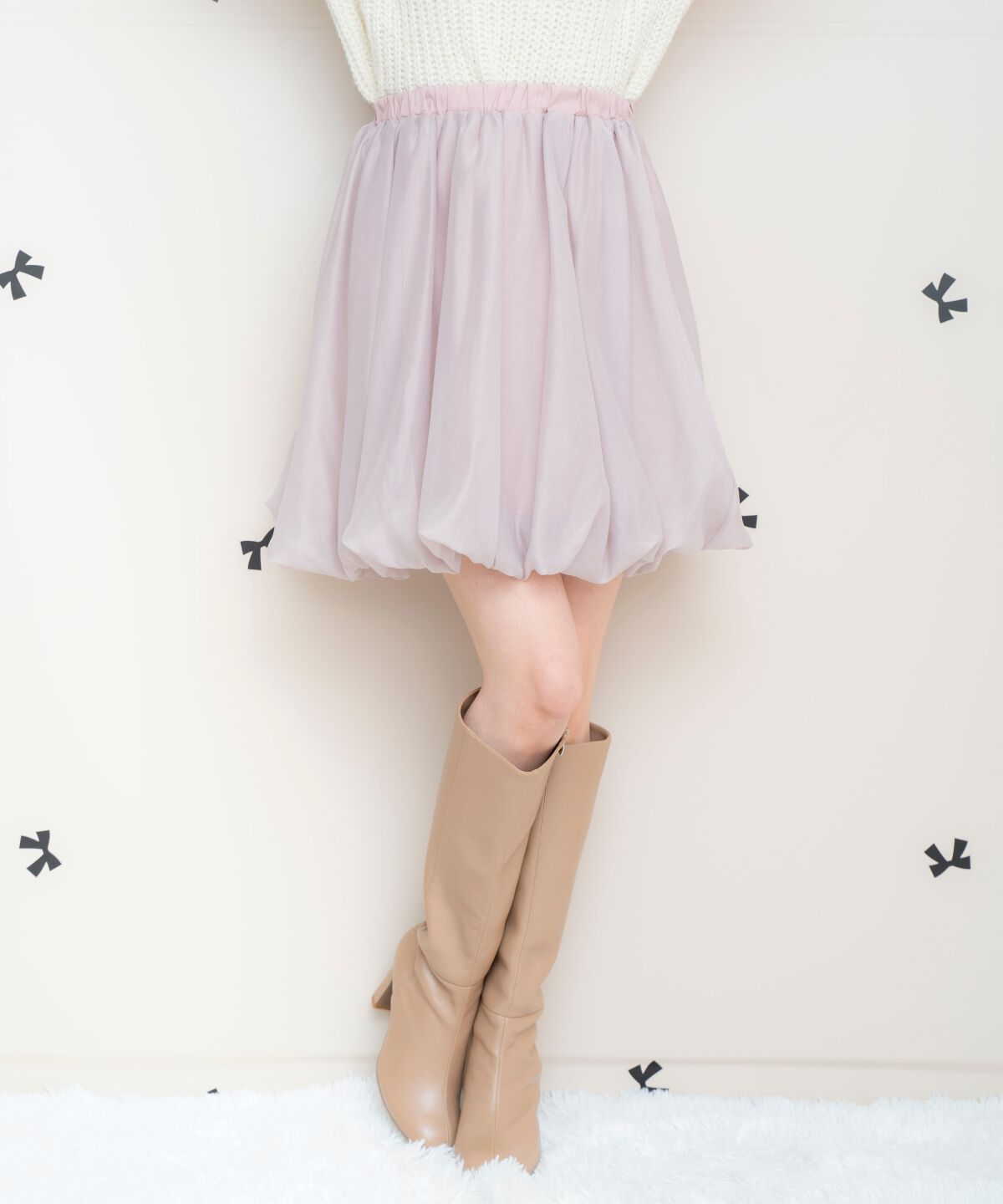 WILLSELECTION「ニットプルオーバー&times;バルーンスカートセット」|ワンピース|