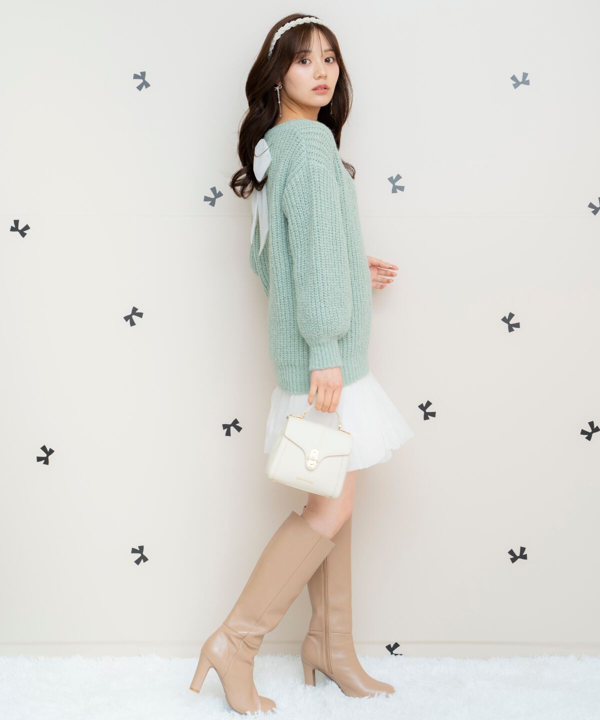 WILLSELECTION「ニットプルオーバー&times;バルーンスカートセット」|ワンピース|