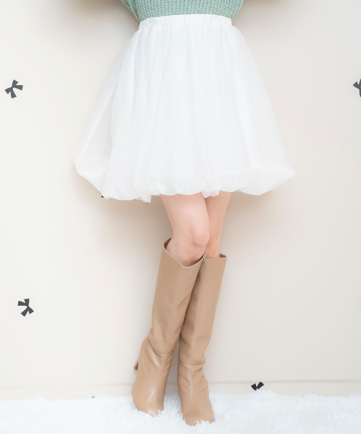 WILLSELECTION「ニットプルオーバー&times;バルーンスカートセット」|ワンピース|