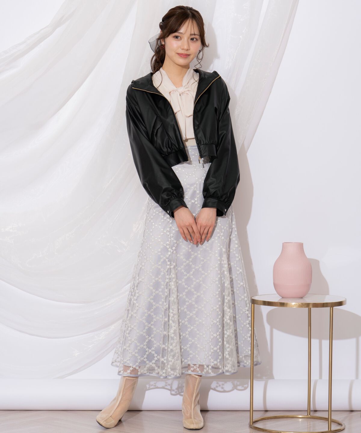 WILLSELECTION「リボンポケットブルゾン」|ブルゾン・スタジャン|