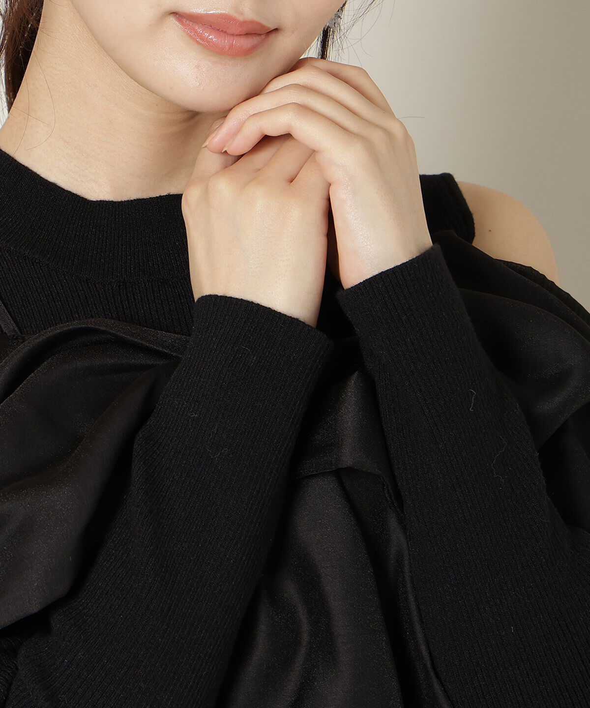 WILLSELECTION「リボンビスチェドッキングリブニット」|ニット・セーター|