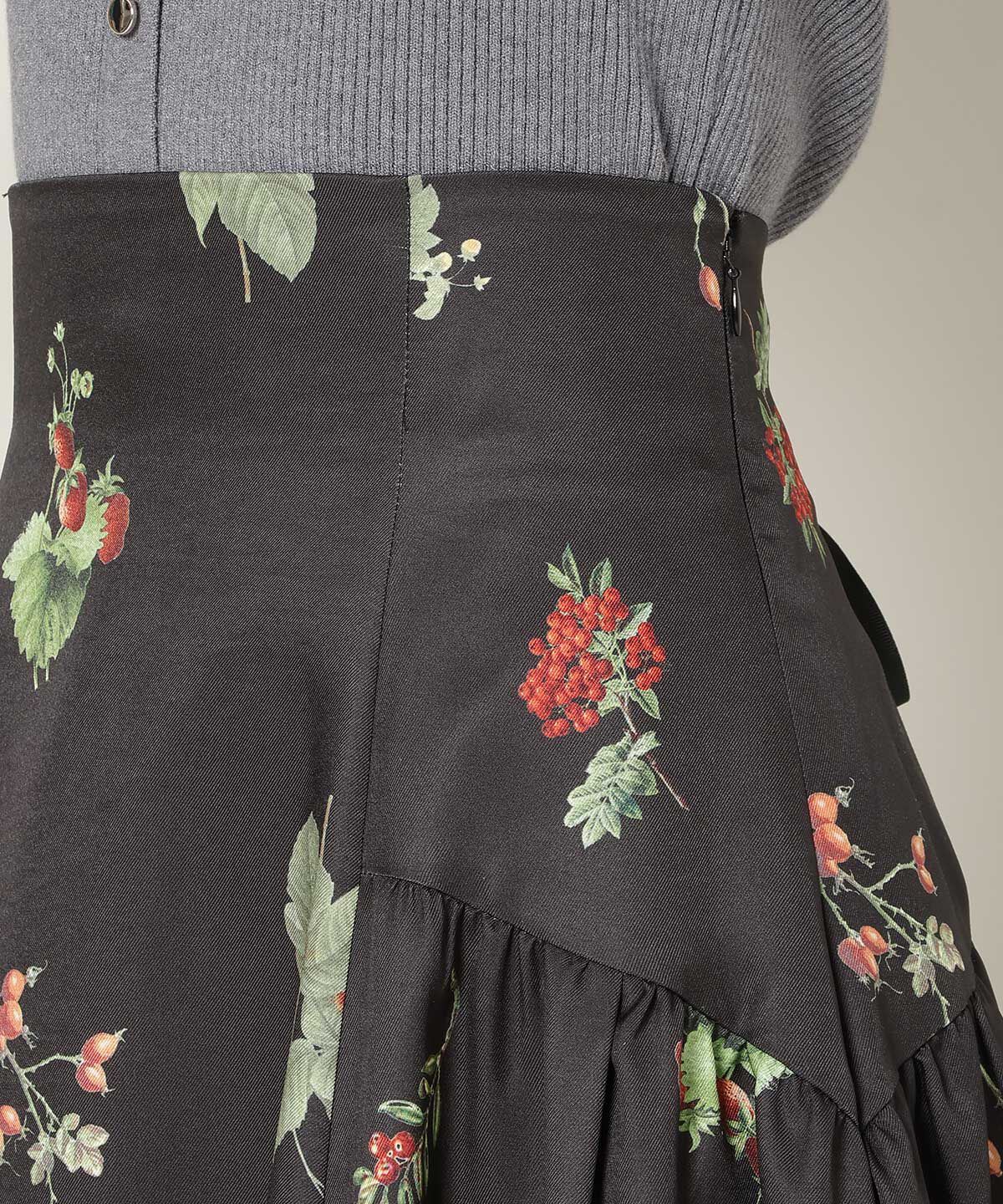 WILLSELECTION「ウィンターボタニカルスカート」|フレア|