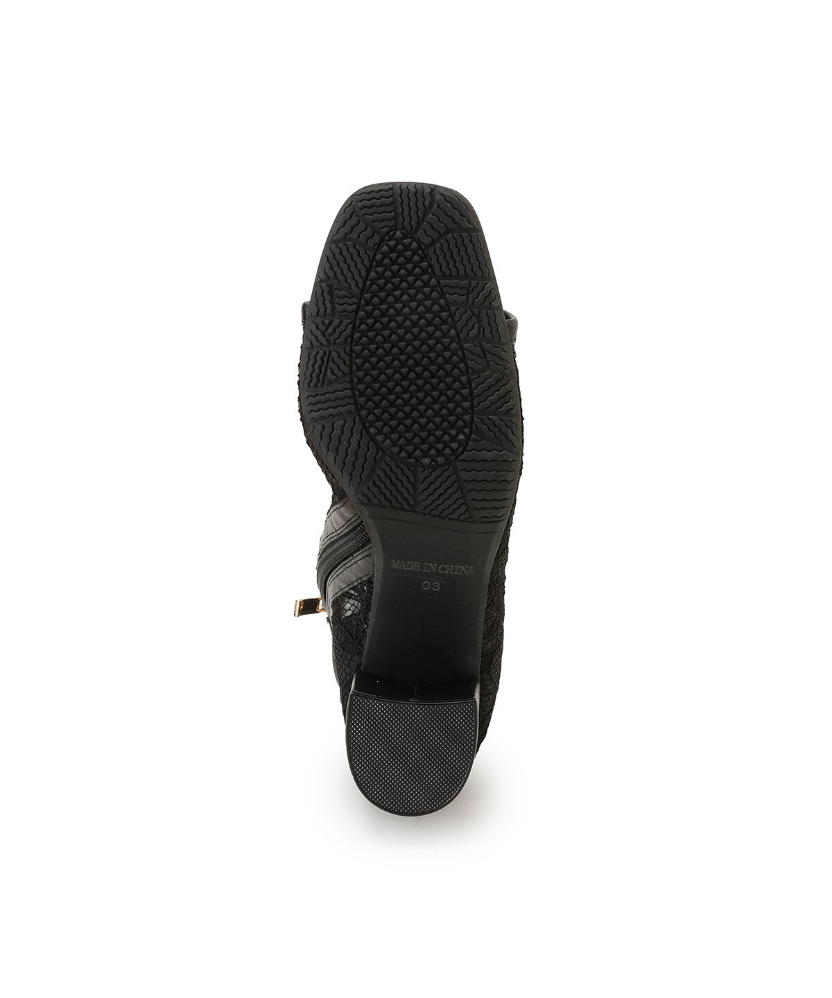 WILLSELECTION「ベルト付きオープントゥレースブーツ」|ショートブーツ|