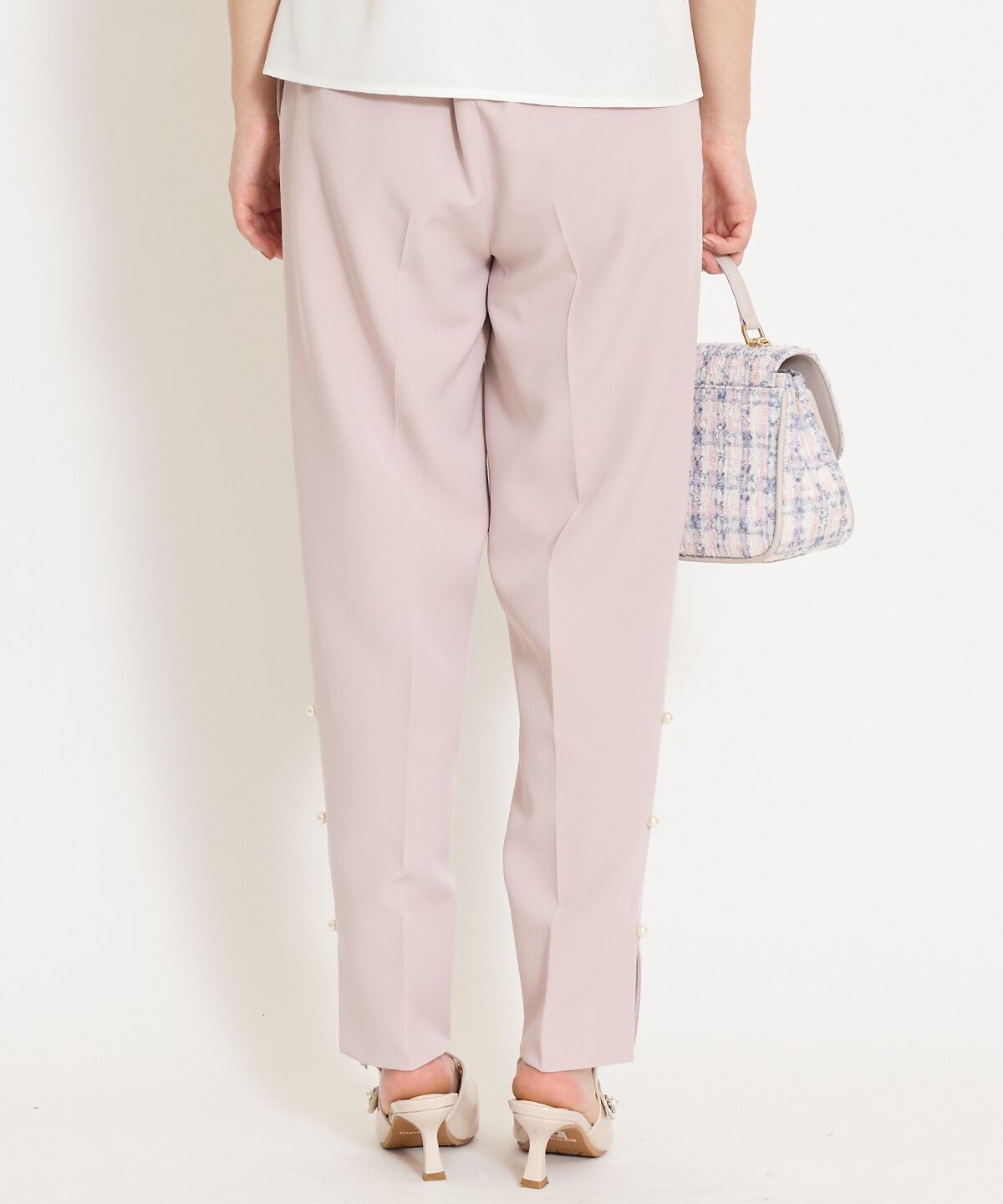 WILLSELECTION「パールデザインテーパードパンツ」|その他|