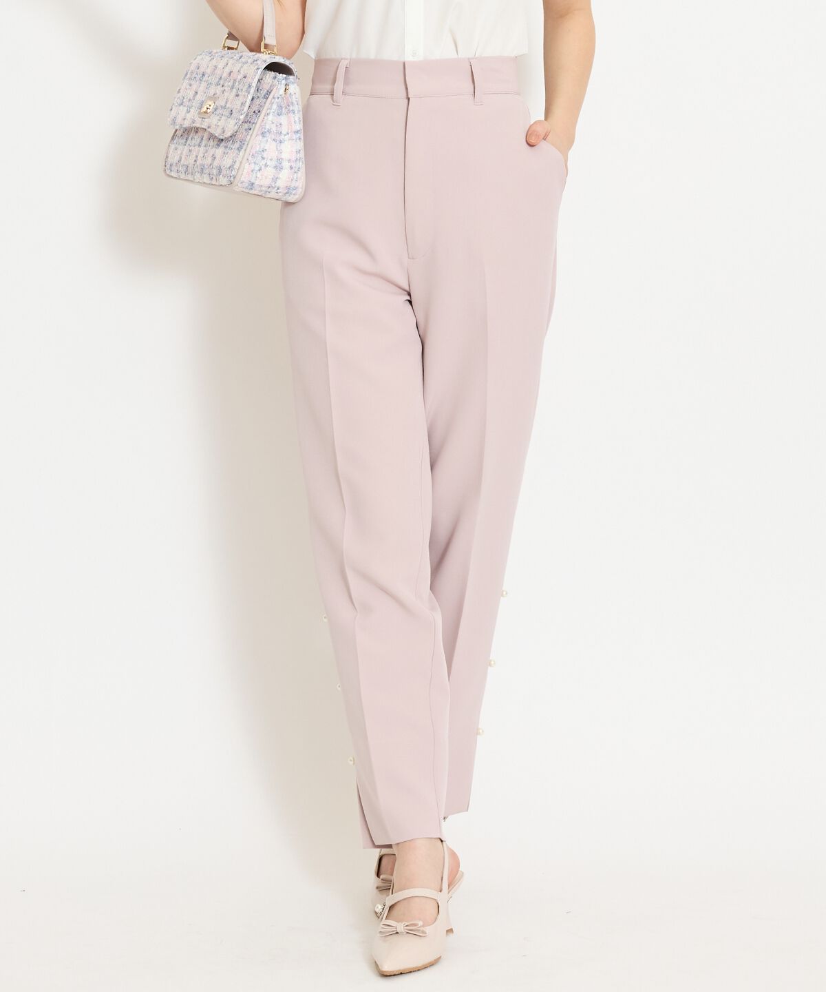 WILLSELECTION「パールデザインテーパードパンツ」|その他|