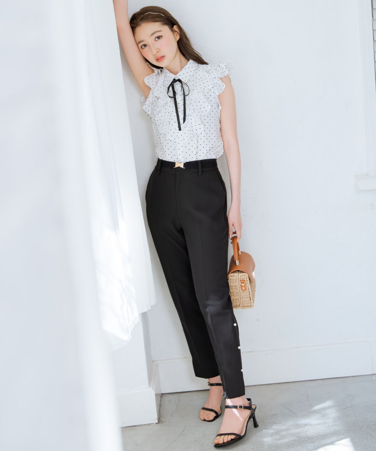 WILLSELECTION「パールデザインテーパードパンツ」|その他|