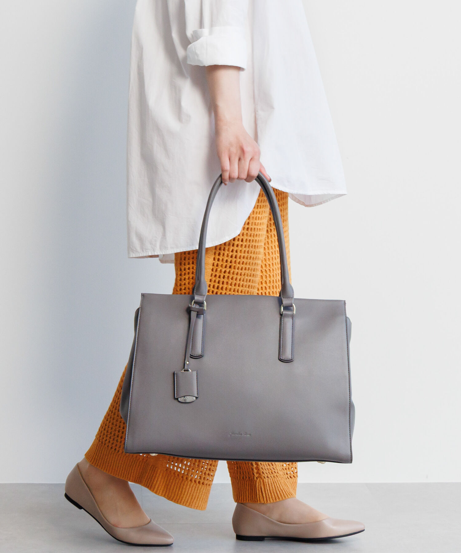 Jewelna Rose「Jewelna Rose OLバッグ エト トートバッグ 横型 A4サイズ 13.3インチPC収納 11931」|トートバッグ|グレージュ