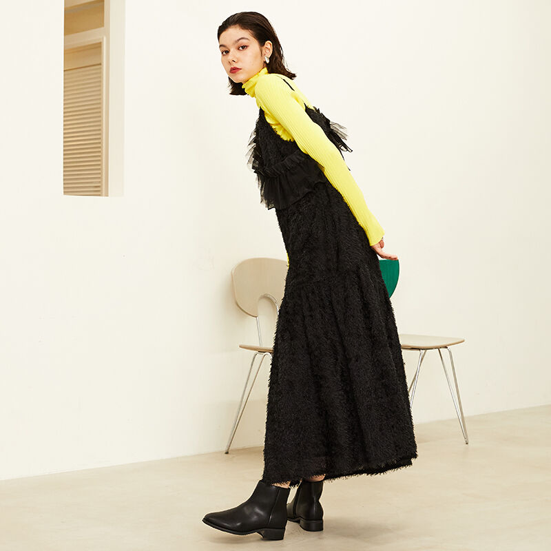 WA Oriental TRaffic「ゴールドジップスクエアトゥブーツ/32408」|ショートブーツ|