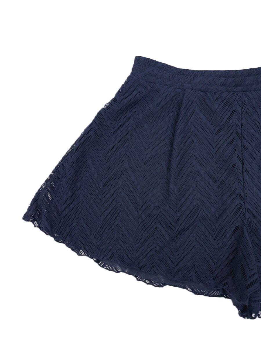 Riberce「【お水OK！リゾートアイテム】ヘリンボーン編みレースショートパンツ」|その他|