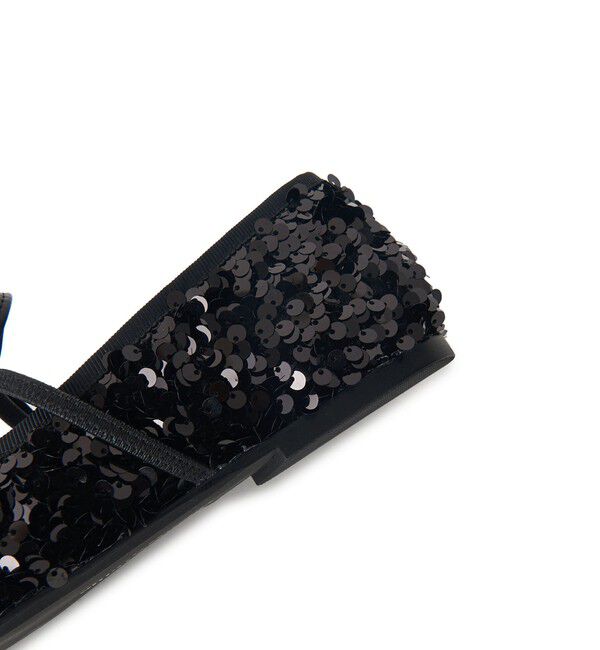 SY UNITED ARROWS「＜SY＞スパンコールバレエ フラット10●&uarr;」|バレエシューズ|