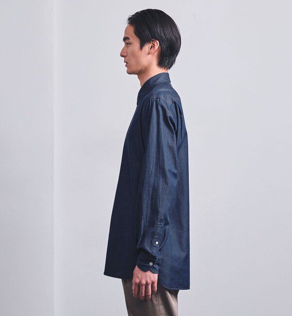 UNITED ARROWS「オーガニックコットン セミワイド ツイルデニムシャツ」|シャツ・ブラウス|