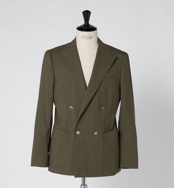 UNITED ARROWS「ウール モヘヤ 4ボタン ダブルブレストブレザー S‐MODEL」|テーラードジャケット|