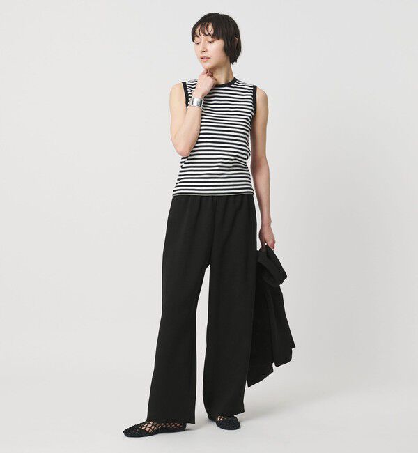 UNITED ARROWS「COMFY ストレート イージーパンツ ‐防汚 UVカット ウォッシャブル‐」|スラックス|