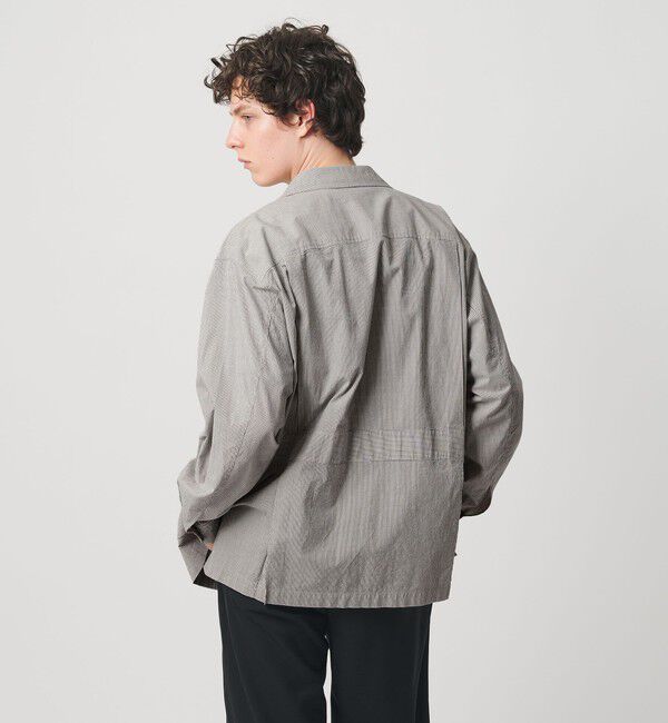 UNITED ARROWS「ギザコットン コードレーン サファリジャケット」|ミリタリージャケット|