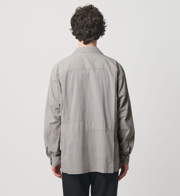 UNITED ARROWS「ギザコットン コードレーン サファリジャケット」|ミリタリージャケット|