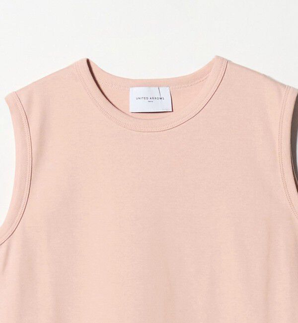 UNITED ARROWS「コットン フライス ノースリーブトップス」|Tシャツ・カットソー|