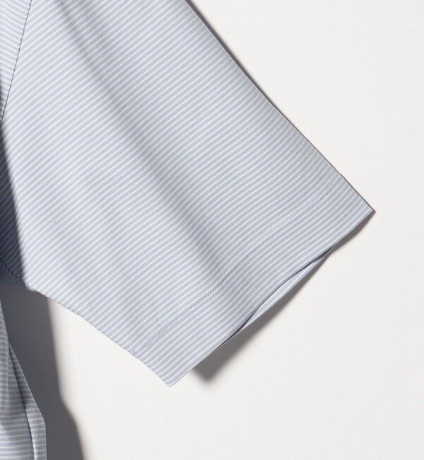 UNITED ARROWS「ポンチボーダー Tシャツ デオドラント 抗菌防臭 接触冷感」|Tシャツ・カットソー|