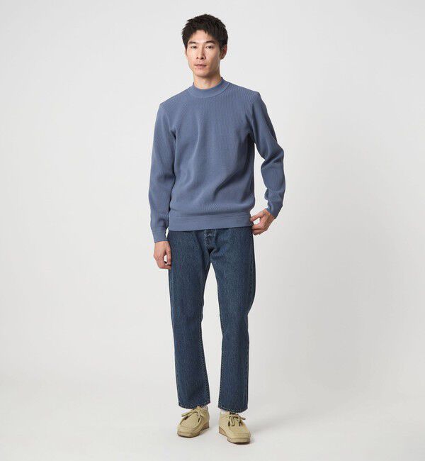 UNITED ARROWS green label relaxing「【WEB限定】JUST fit デイリー アゼ モックネック ニット」|ニット・セーター|