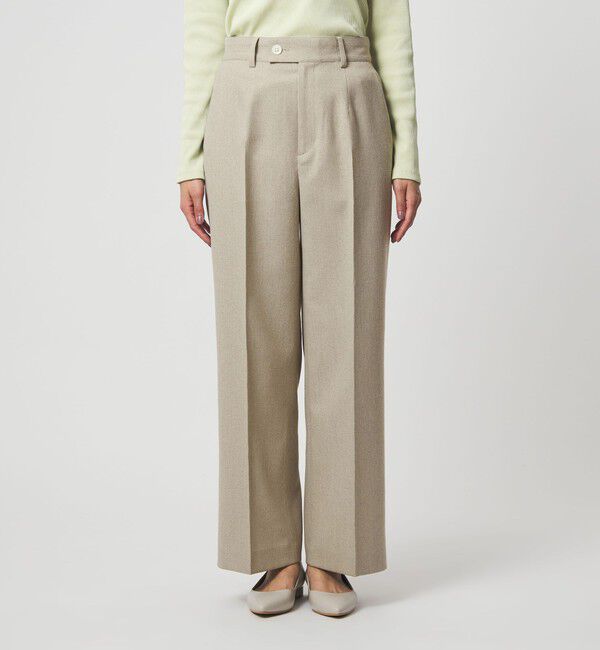 UNITED ARROWS green label relaxing「［size SHORT/TALLあり］Greed グリード メランジ ストレート パンツ」|スラックス|