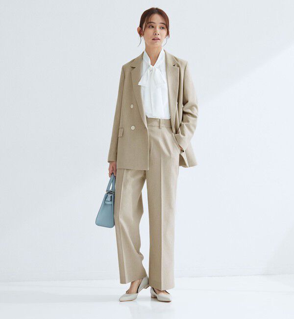 UNITED ARROWS green label relaxing「［size SHORT/TALLあり］Greed グリード メランジ ストレート パンツ」|スラックス|