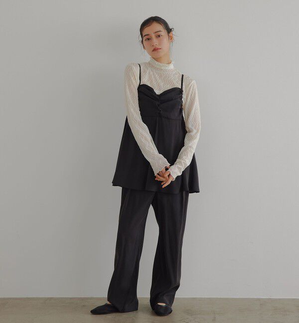 EMMEL REFINES「＜EMMEL REFINES＞EM レイヤード キャミ サロペット」|オールインワン|