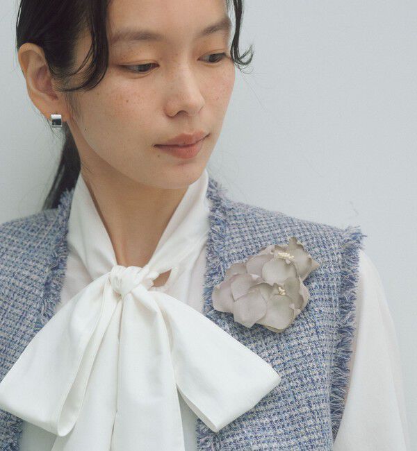 UNITED ARROWS green label relaxing「フラワー ミックスコサージュ」|ブローチ・コサージュ|LT.GRAY