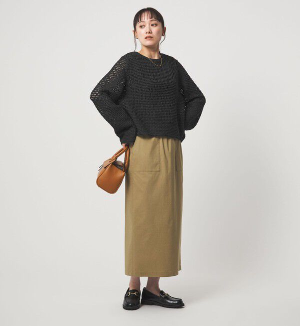 UNITED ARROWS green label relaxing「メッシュ ニット 2WAY プルオーバー ウォッシャブル」|ニット・セーター|