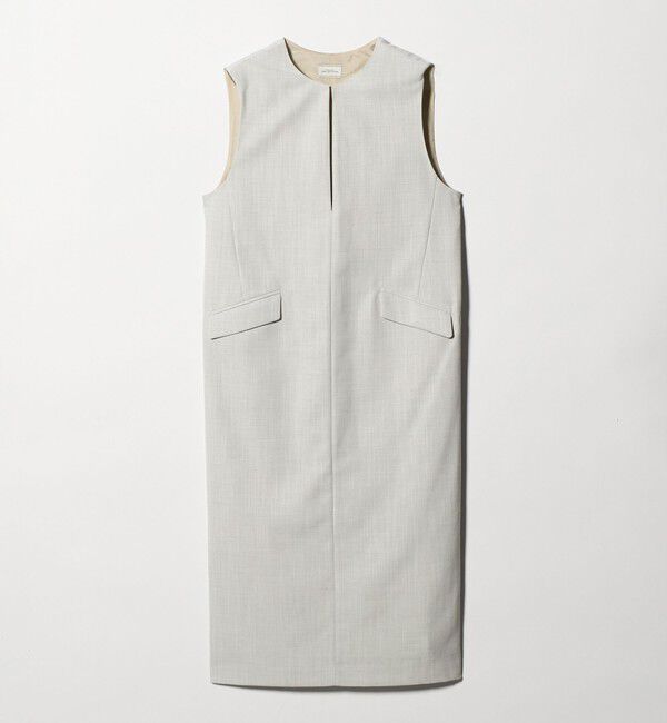 UNITED ARROWS green label relaxing「［size SHORTあり］リネンライク キーネック ジャンパースカート」|ジャンパースカート|