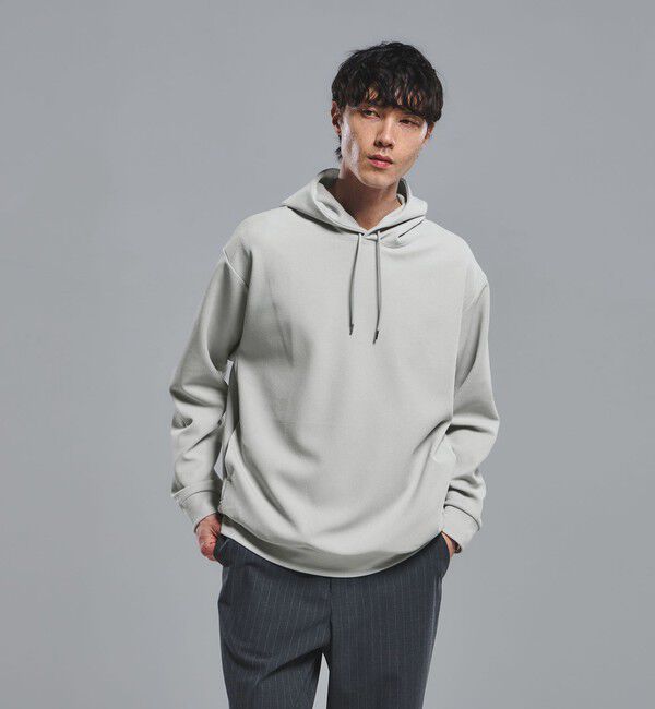 UNITED ARROWS green label relaxing「アムンゼン ツイル フーディ パーカー -UVカット・吸水速乾・抗菌-」|パーカー|LT.GRAY