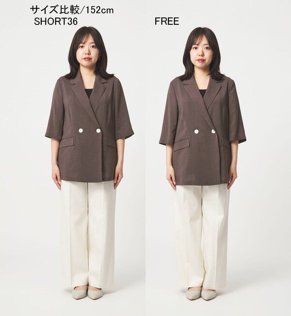 UNITED ARROWS green label relaxing「【結論シリーズ】シアーエアミドルスリーブジャケット［size SHORTあり］」|テーラードジャケット|