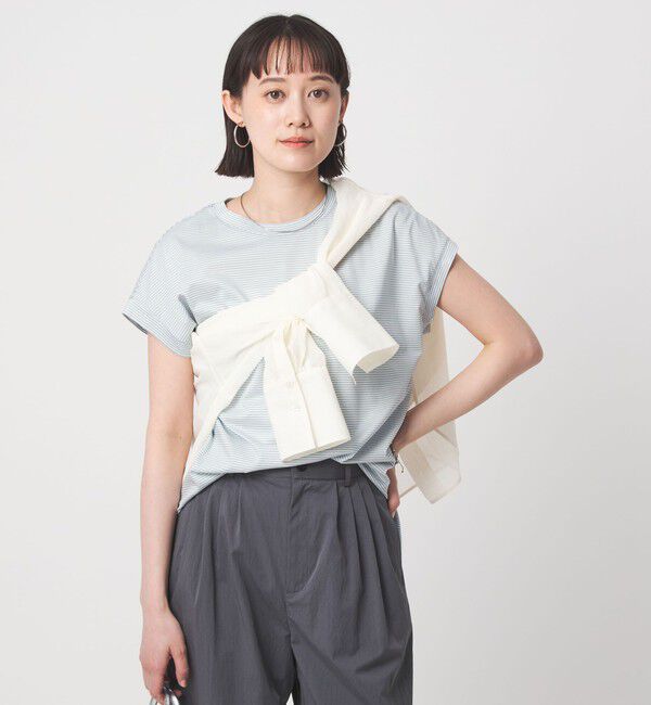 UNITED ARROWS green label relaxing「グロッシー フレンチスリーブ Tシャツ 制菌」|Tシャツ・カットソー|その他2