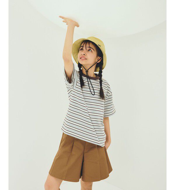 UNITED ARROWS green label relaxing「【スタメンシリーズ】ボーダーＴシャツ / キッズ  100cm-160cm」|Tシャツ・カットソー|LT.BLUE