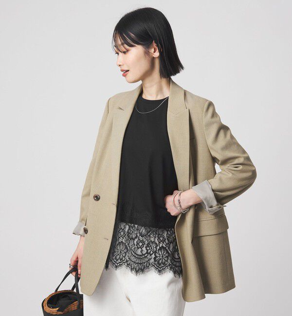 UNITED ARROWS green label relaxing「スソ レース プルオーバー カットソー」|Tシャツ・カットソー|