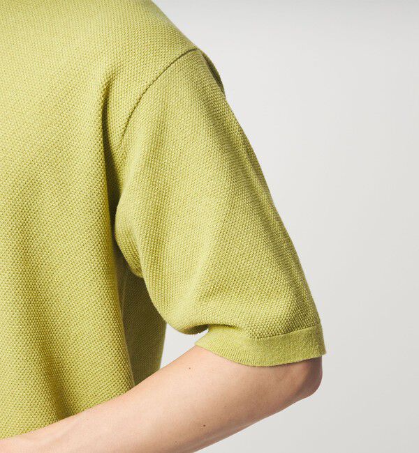 UNITED ARROWS green label relaxing「タック ピケ ビズ クルーネック ニット -ウォッシャブル-」|ニット・セーター|