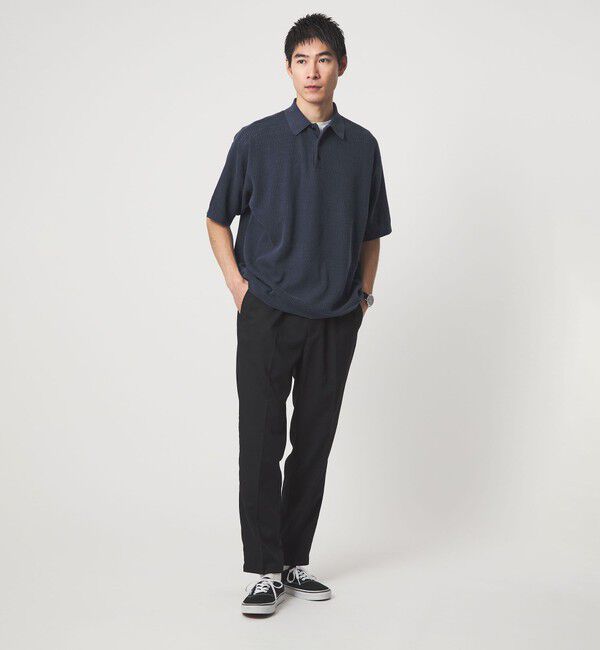 UNITED ARROWS green label relaxing「【別注】＜Healthknit＞ガーメントダイ ニット 半袖 ポロシャツ」|ポロシャツ|