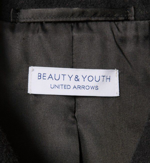 BEAUTY&YOUTH UNITED ARROWS「【WEB限定 WARDROBE SMART】PE メルトン バルカラーコート」|ステンカラーコート|