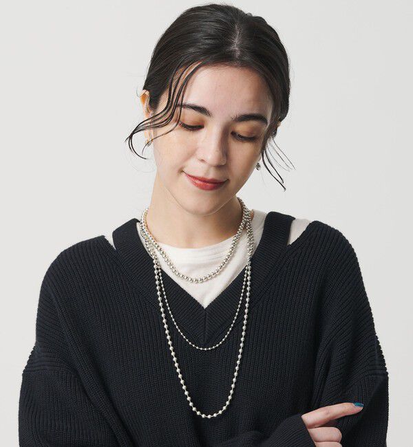BEAUTY&YOUTH UNITED ARROWS「ボールチェーン 4連ネックレス」|ネックレス|