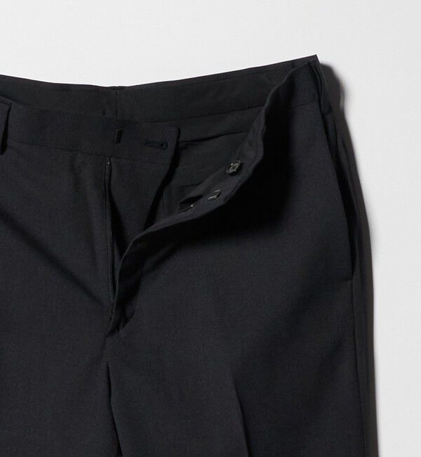 BEAUTY&YOUTH UNITED ARROWS「ピンヘッド ポリエステル ノープリーツ スリム パンツ NO.1 セットアップ対応可能」|チノ|