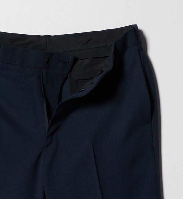 BEAUTY&YOUTH UNITED ARROWS「ピンヘッド ポリエステル ノープリーツ スリム パンツ NO.1 セットアップ対応可能」|チノ|