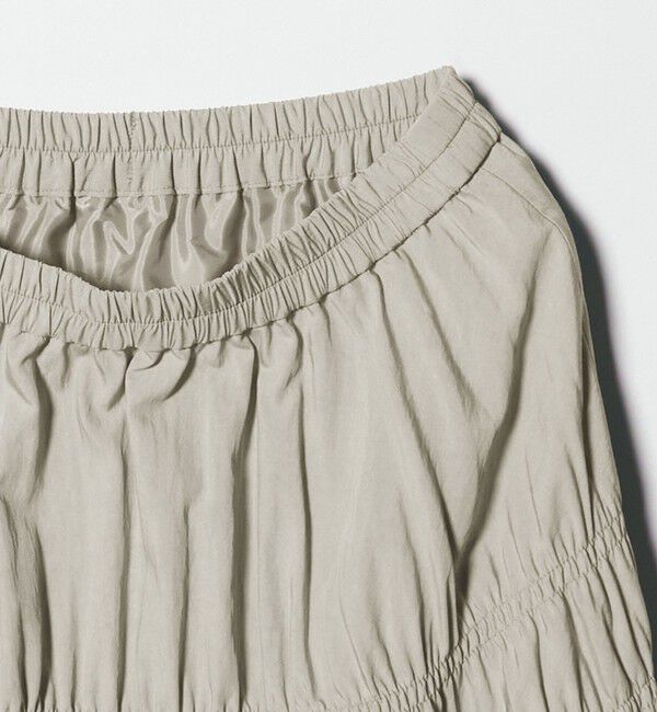 BEAUTY&YOUTH UNITED ARROWS「レーヨンブレンド シャーリング ロングスカート」|スカート|