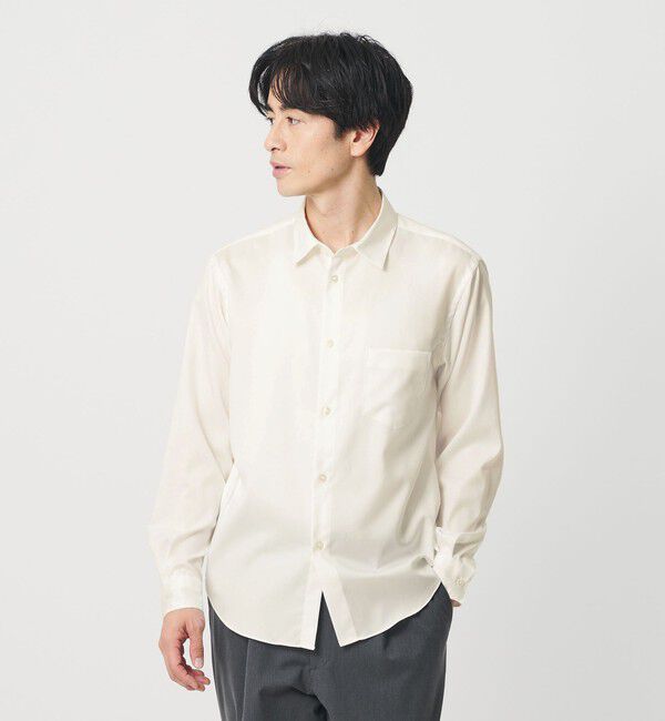 BEAUTY&YOUTH UNITED ARROWS「クリア オックスフォード レギュラー シャツ SLIM型 抗菌防臭機能付き」|シャツ・ブラウス|