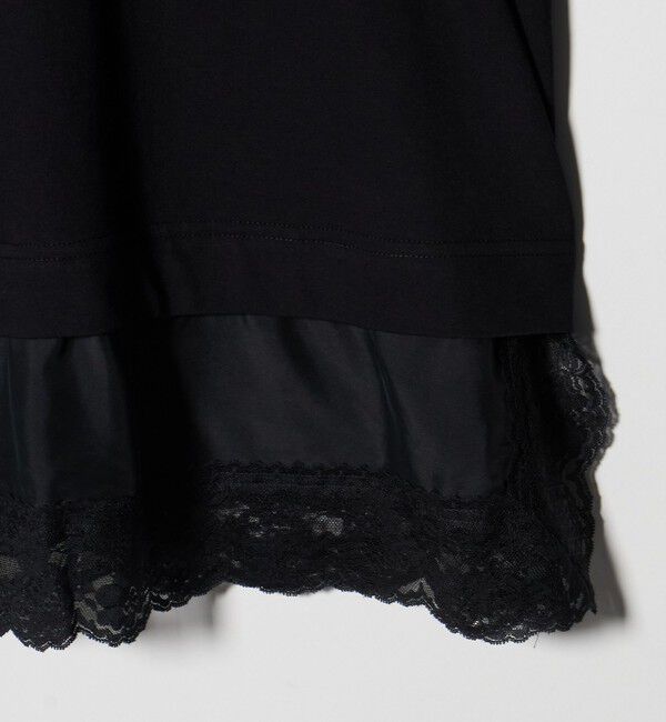 BEAUTY&YOUTH UNITED ARROWS「レースドッキング　ロングスリーブTシャツ」|Tシャツ・カットソー|