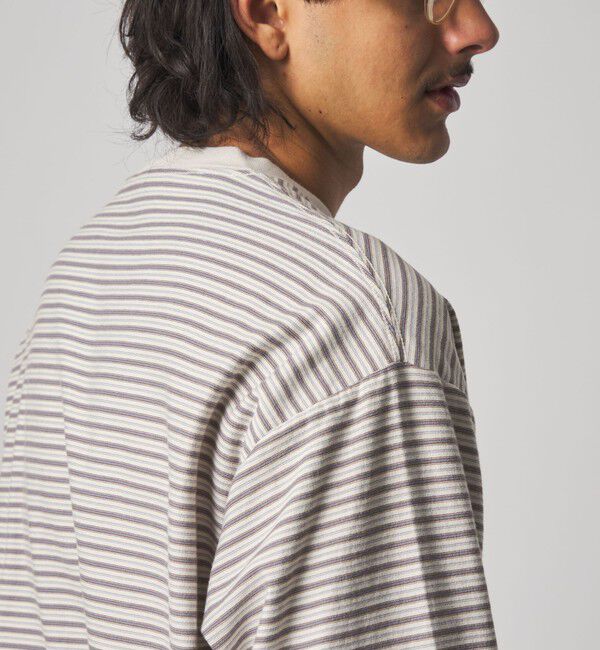 STEVEN ALAN「＜Steven Alan＞ オーガニックコットン アソート ボーダー ロングスリーブ Tシャツ BOLD」|Tシャツ・カットソー|